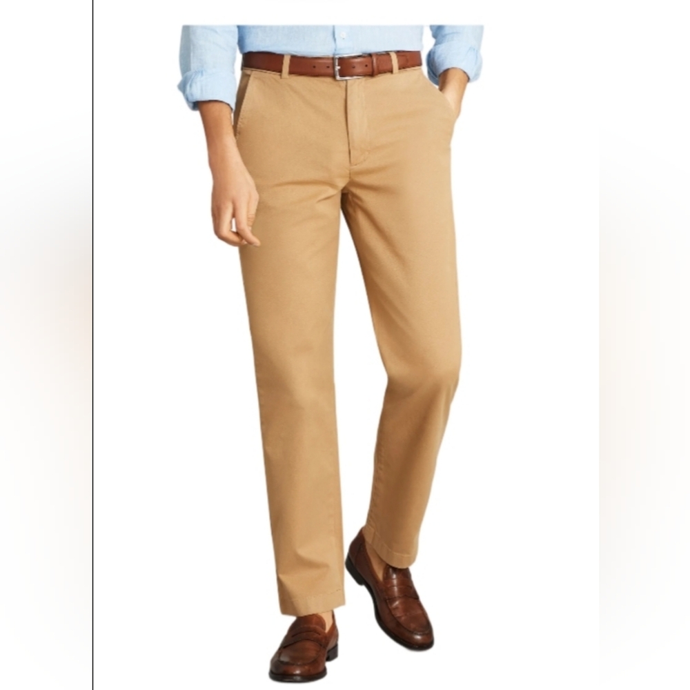 Brooks Brothers Advantage Chino Hudson Khaki Men’s Pants – Size 34W x 34L